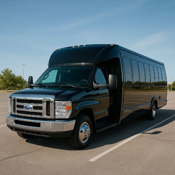 Broken Arrow Shuttle Bus Rentals 18 Passenger Shuttle Bus