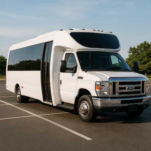Broken Arrow Shuttle Bus Rentals 20 Passenger Shuttle Bus