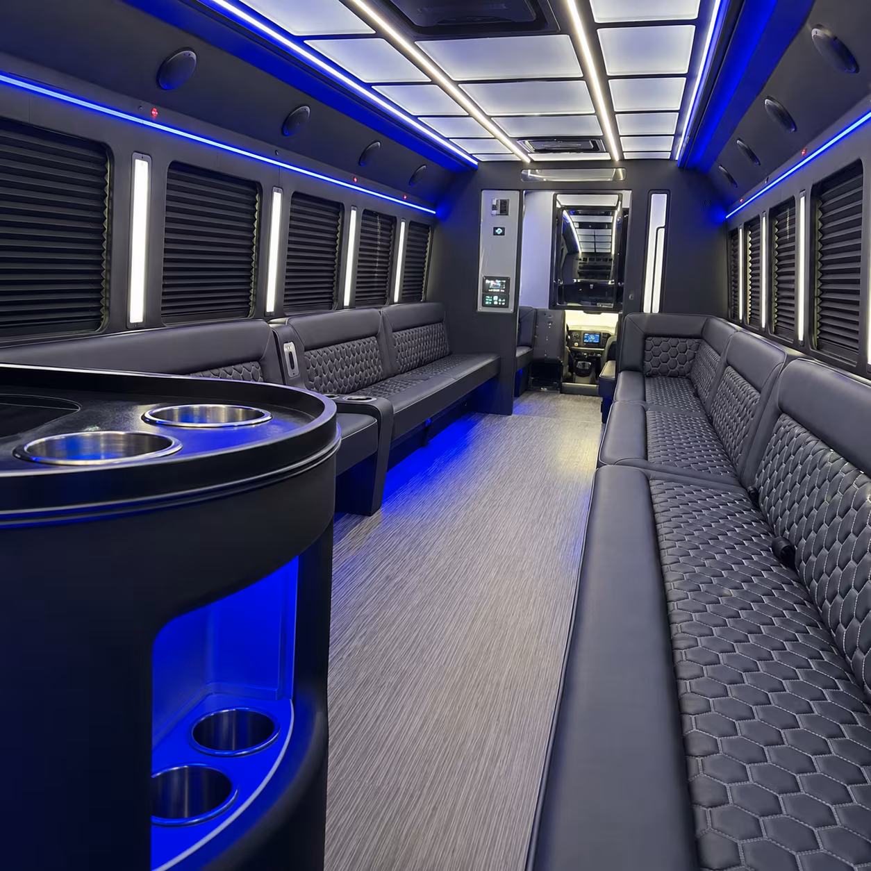 affordable broken arrow prom party bus prices split across your group