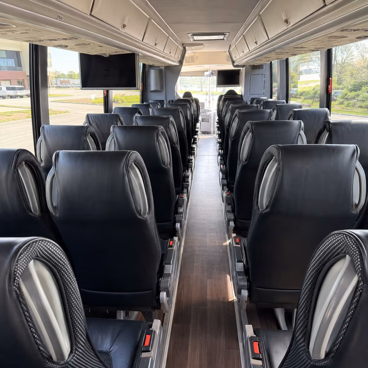 broken arrow charter bus services interior